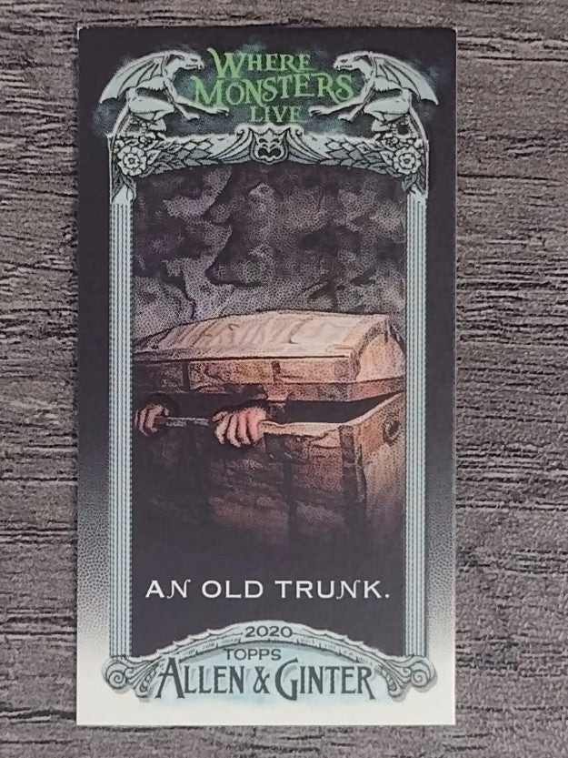 2020 Topps Allen and Ginter Mini Where Monsters Live #MWML5 An Old Trunk (NM)