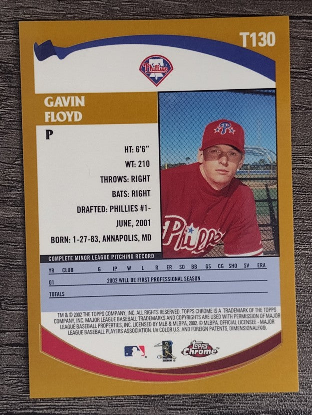 2002 Topps Chrome Traded #T130 Gavin Floyd RC