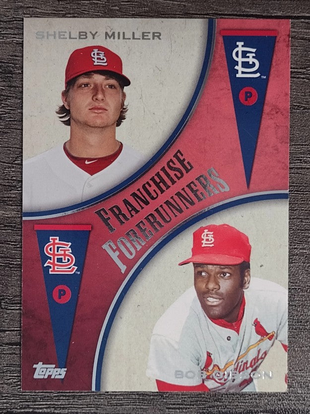 2013 Topps Update Franchise Forerunners #6 Bob Gibson/Shelby Miller