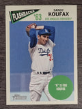 2012 Topps Heritage Baseball Flashbacks #SKO Sandy Koufax (EXMT)
