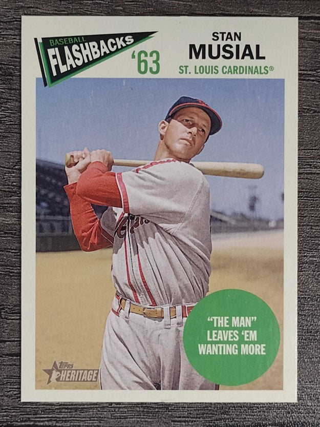 2012 Topps Heritage Baseball Flashbacks #SM Stan Musial
