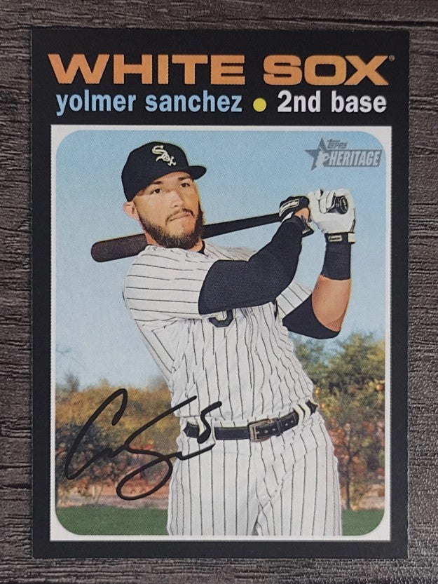 2020 Topps Heritage #372 Yolmer Sanchez