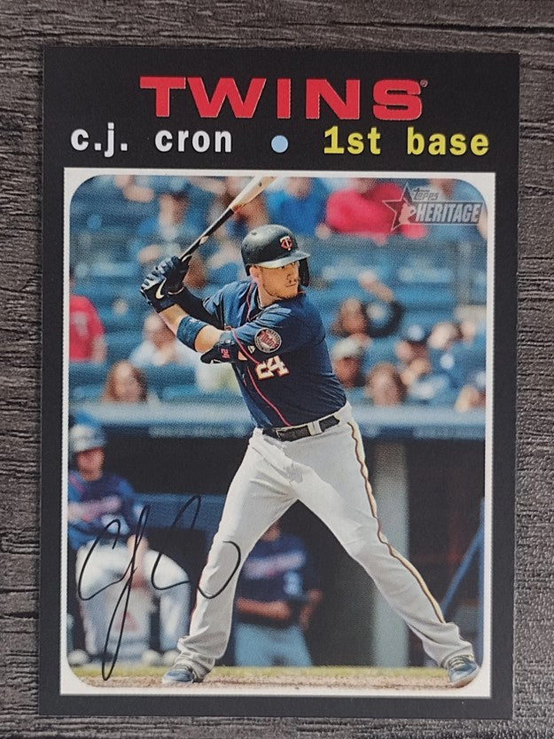 2020 Topps Heritage #349 C.J. Cron