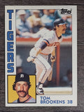 1984 Topps #14 Tom Brookens