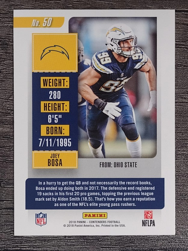 2018 Panini Contenders #50 Joey Bosa