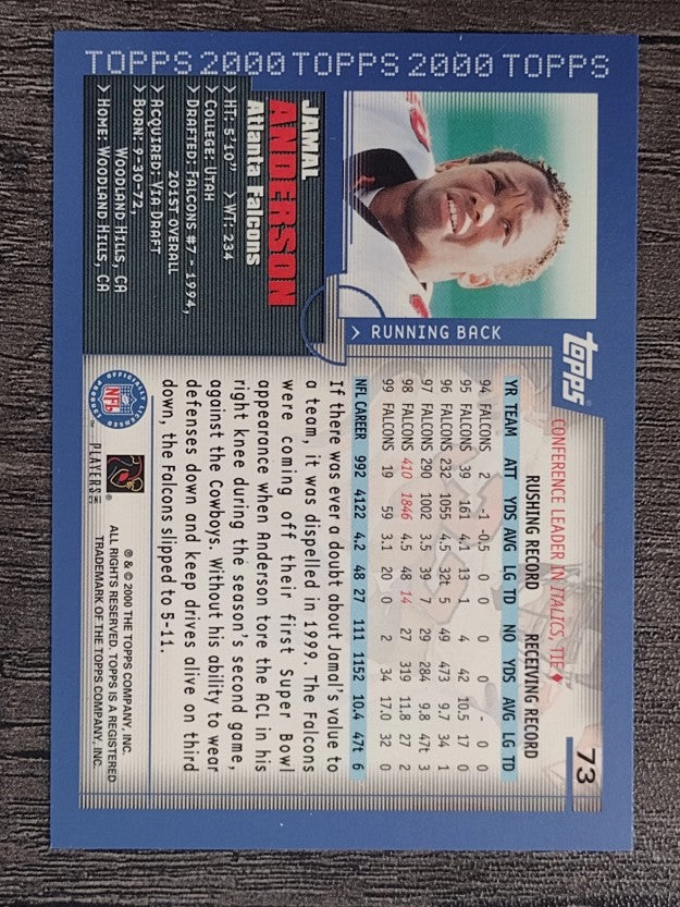 2000 Topps #73 Jamal Anderson