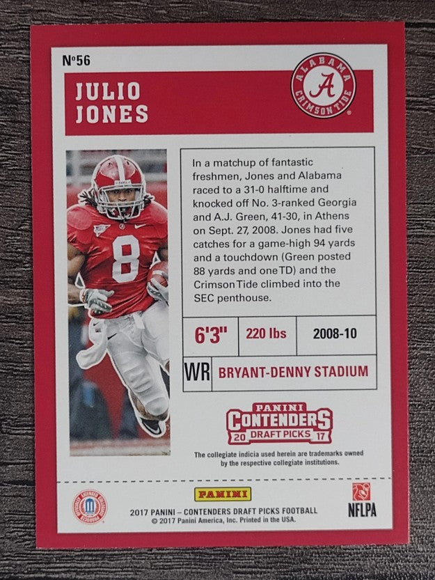 2017 Panini Contenders Draft Picks #56 Julio Jones