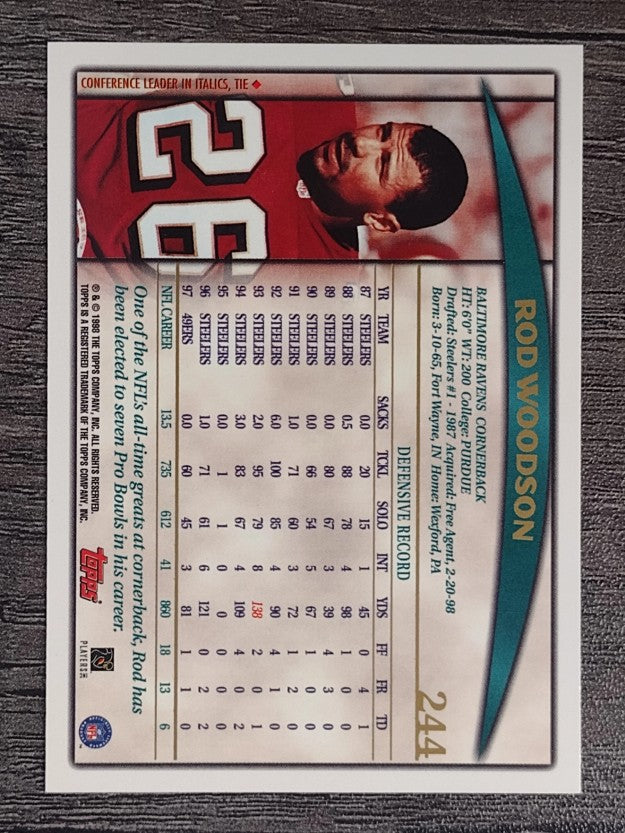 1998 Topps #244 Rod Woodson