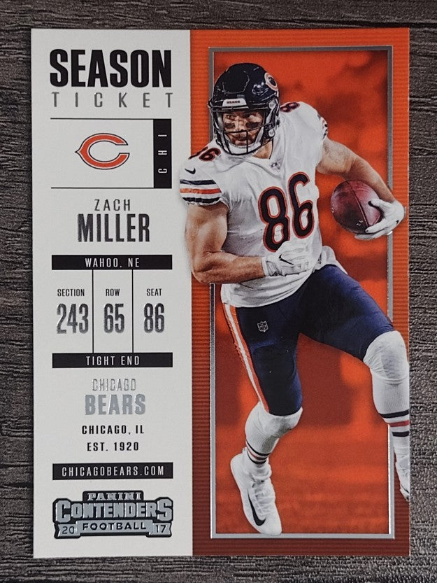 2017 Panini Contenders #26 Zach Miller