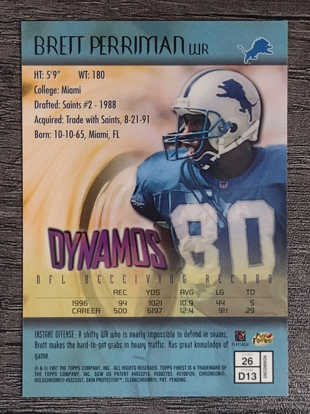 1997 Finest #26 Brett Perriman B