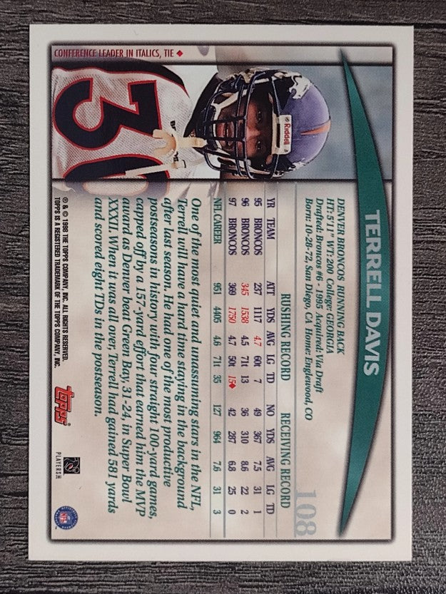1998 Topps Season Opener #108 Terrell Davis