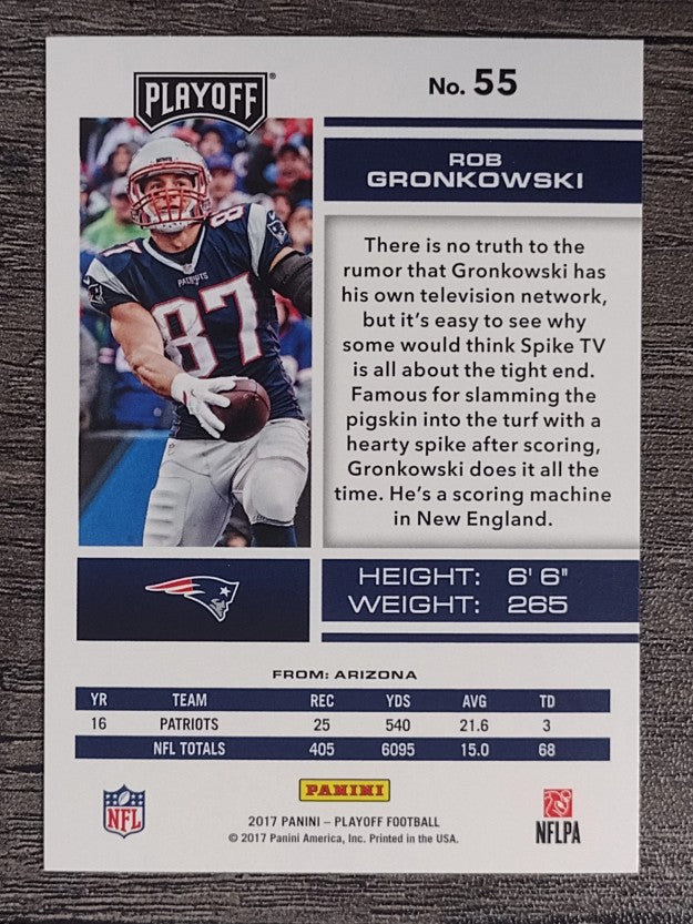 2017 Playoff #55 Rob Gronkowski