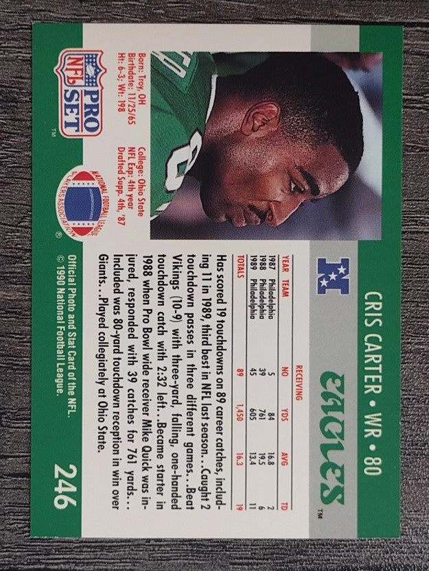 1990 Pro Set #246 Cris Carter