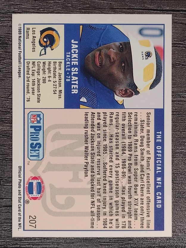 1989 Pro Set #207 Jackie Slater