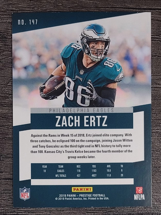 2019 Prestige #147 Zach Ertz