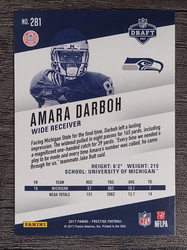 2017 Prestige #281 Amara Darboh RC