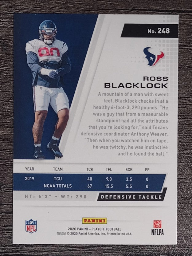 2020 Playoff #248 Ross Blacklock RC