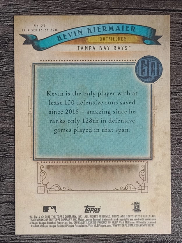 2019 Topps Gypsy Queen #27 Kevin Kiermaier