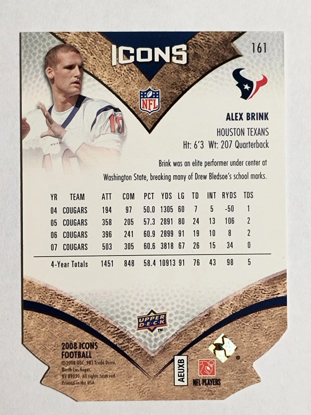 2008 Upper Deck Icons Silver Die Cut #161 Alex Brink
