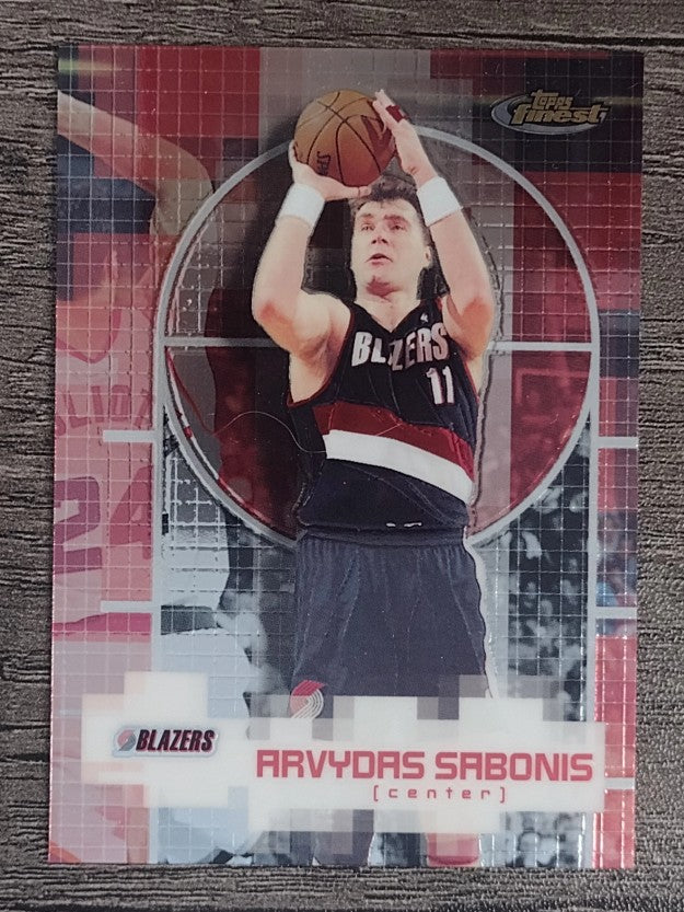 2000-01 Finest #61 Arvydas Sabonis