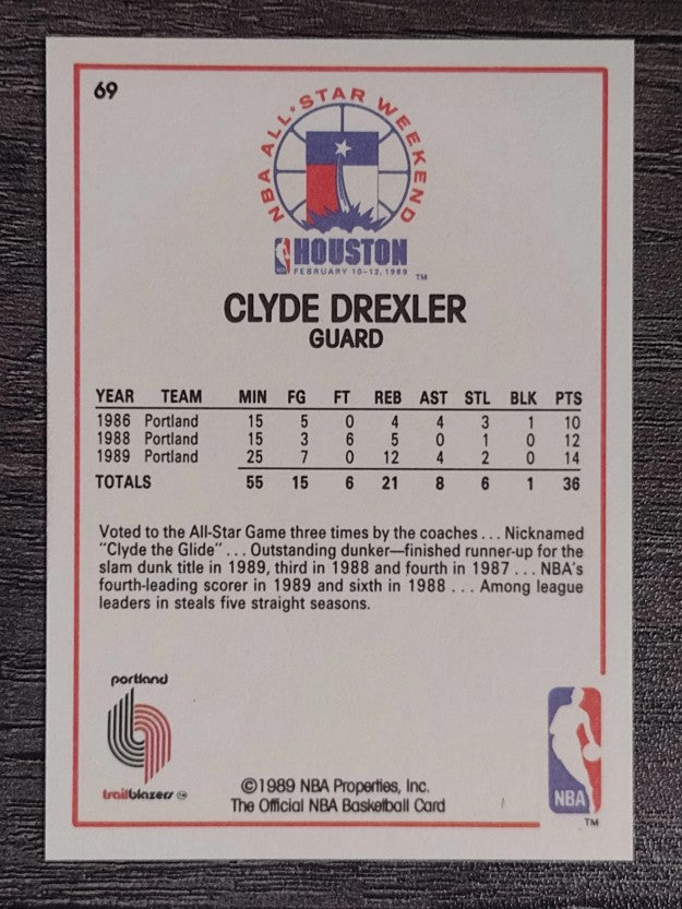 1989-90 Hoops #69 Clyde Drexler AS