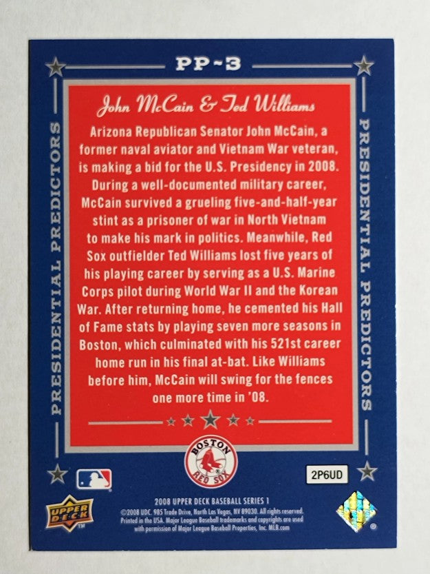 2008 Upper Deck Presidential Predictors #PP3 John McCain