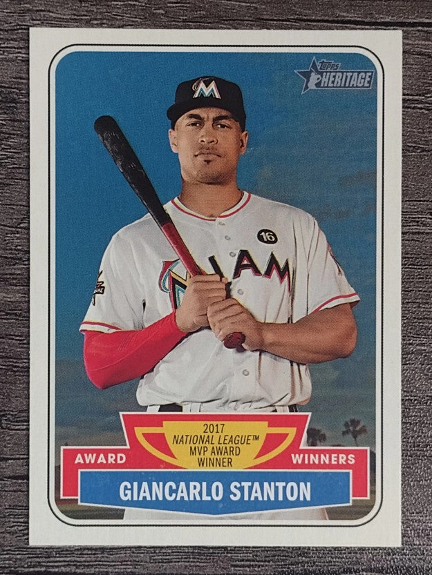 2018 Topps Heritage Award Winners #AW2 Giancarlo Stanton