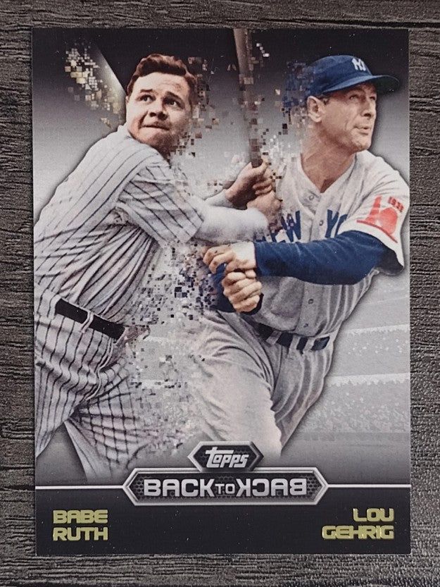 2016 Topps Back to Back #B2B12 Babe Ruth/Lou Gehrig (NM)