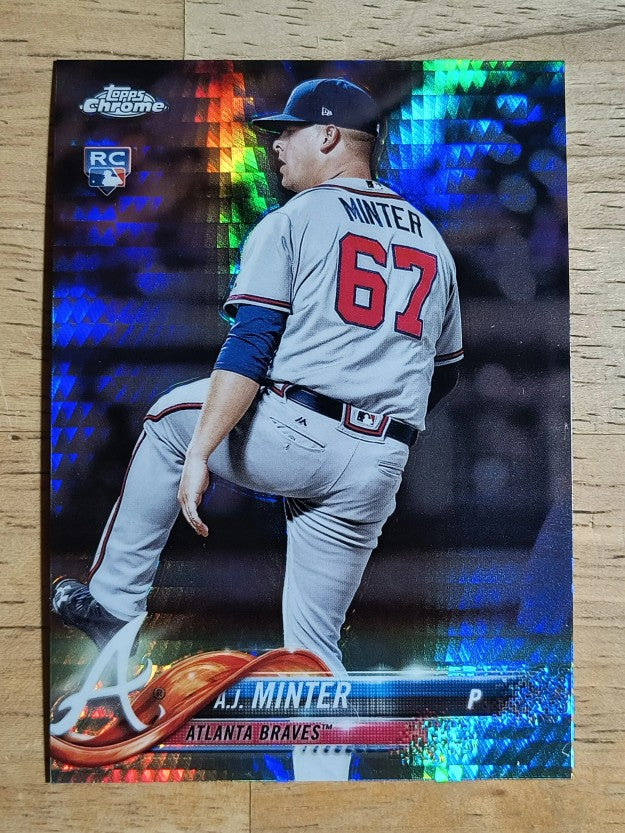 2018 Topps Chrome Prism Refractors #180 A.J. Minter