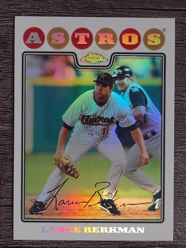 2008 Topps Chrome Refractors #100 Lance Berkman