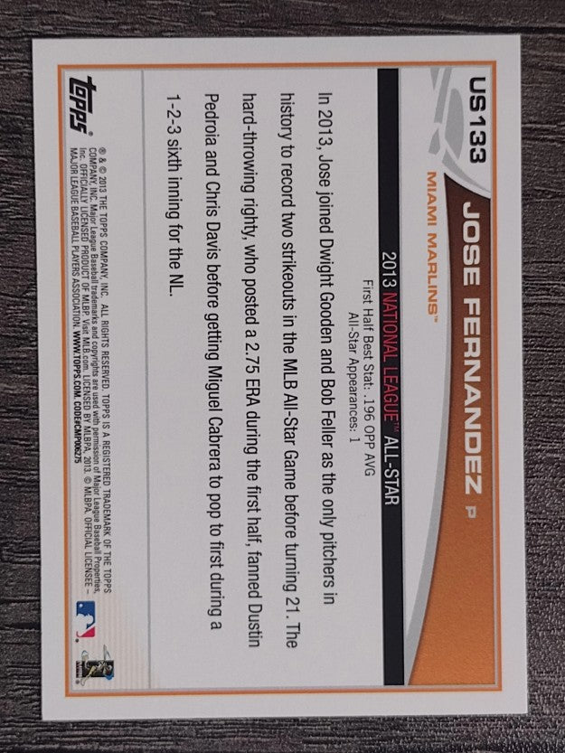 2013 Topps Update Target Red Border #US133 Jose Fernandez
