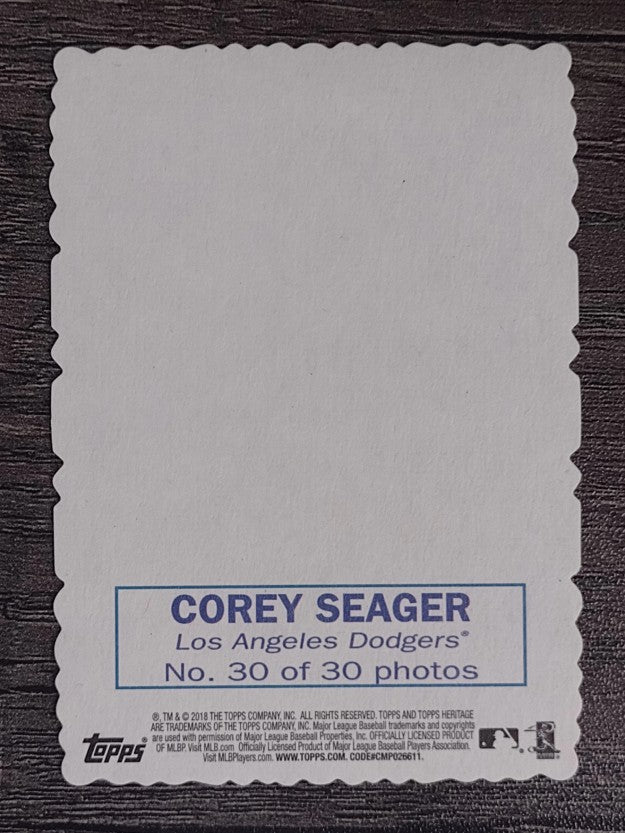 2018 Topps Heritage '69 Topps Deckle Edge #30 Corey Seager