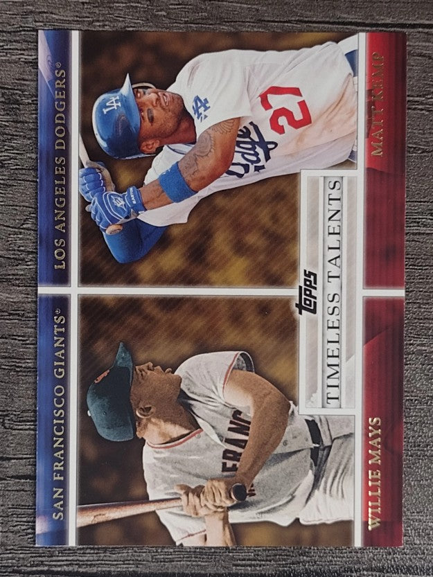 2012 Topps Timeless Talents #TT4 Willie Mays/Matt Kemp