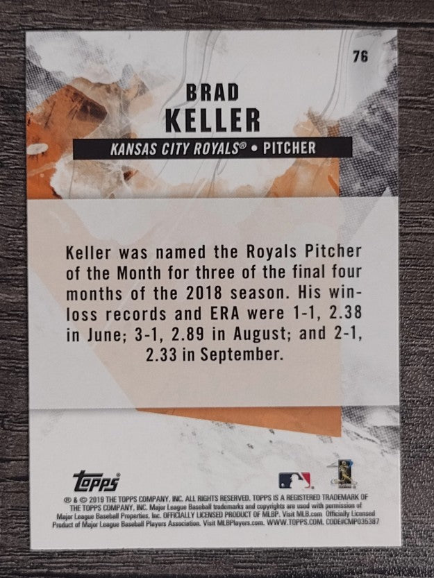2019 Topps Fire Flame #76 Brad Keller