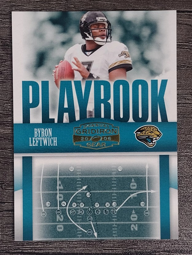 2006 Donruss Gridiron Gear Playbook Gold #PB24 Byron Leftwich