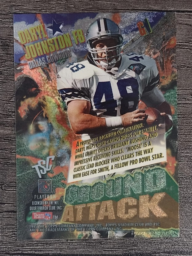 1995 Stadium Club Ground Attack #G1 Emmitt Smith/Daryl Johnston
