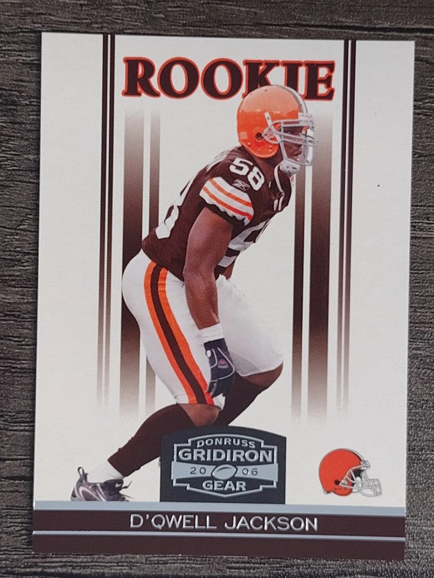 2006 Donruss Gridiron Gear Retail #143 D'Qwell Jackson RC