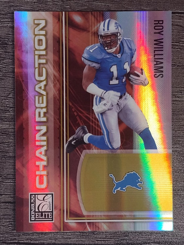 2007 Donruss Elite Chain Reaction Gold #9 Roy Williams WR