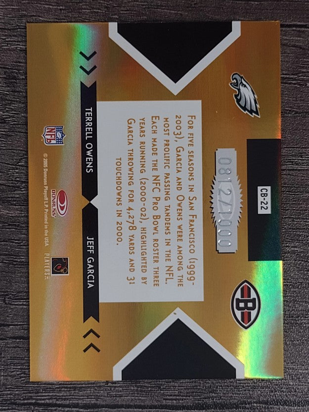 2005 Donruss Elite Face 2 Face Gold #CB22 Terrell Owens/Jeff Garcia