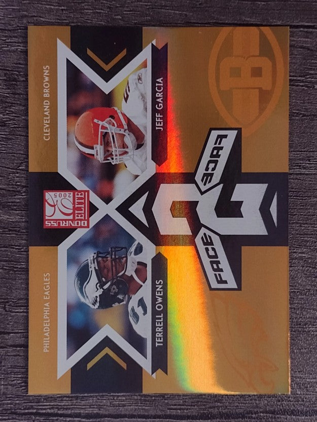 2005 Donruss Elite Face 2 Face Gold #CB22 Terrell Owens/Jeff Garcia