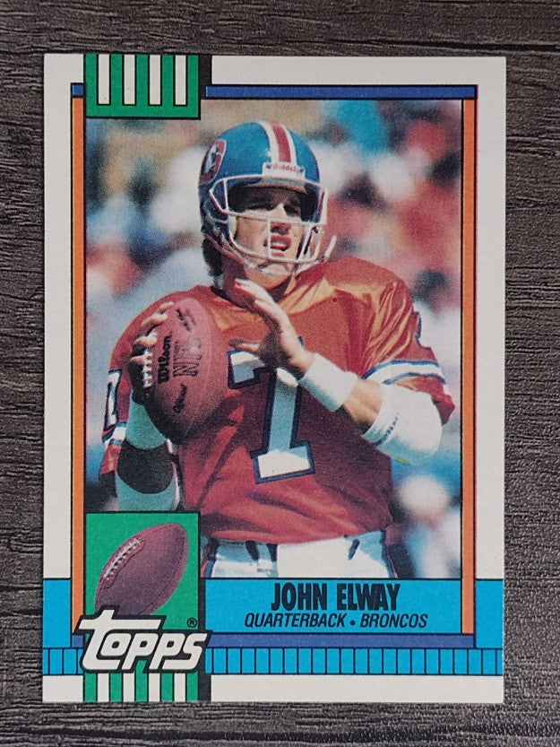 1990 Topps Disclaimer Back #37 John Elway