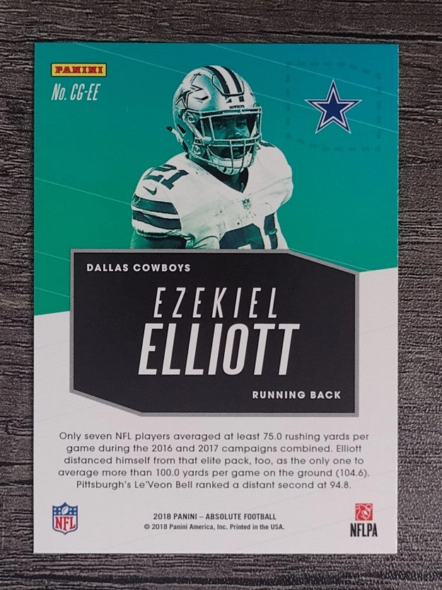 2018 Absolute Covering Ground #2 Ezekiel Elliott