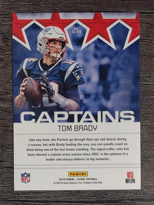 2019 Score Captains Gold #14 Tom Brady