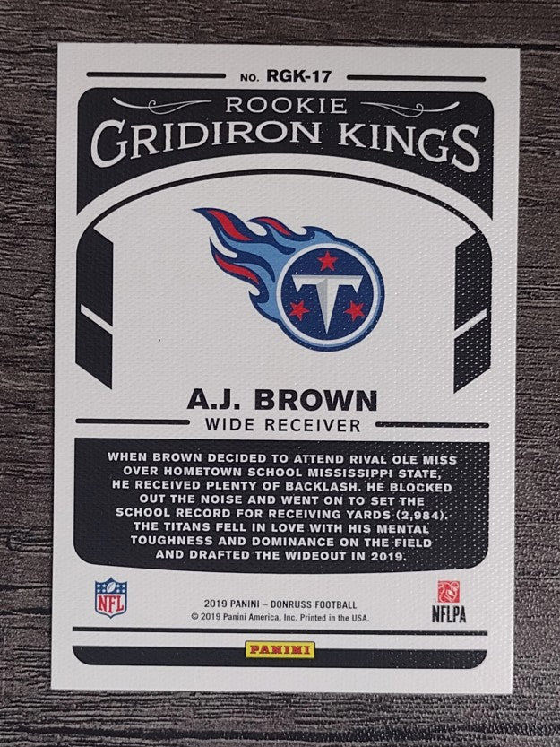 2019 Donruss Rookie Gridiron Kings #17 A.J. Brown