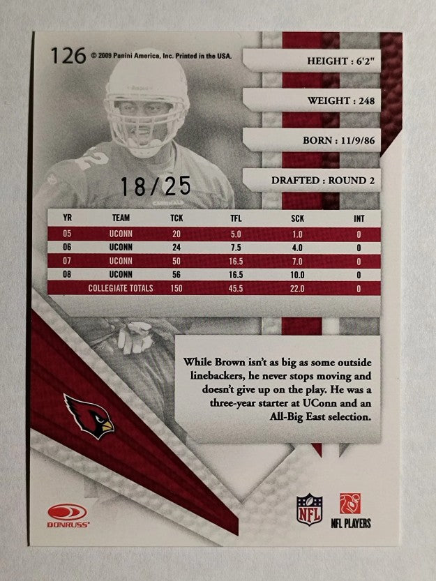 2009 Absolute Memorabilia Spectrum Silver #126 Cody Brown