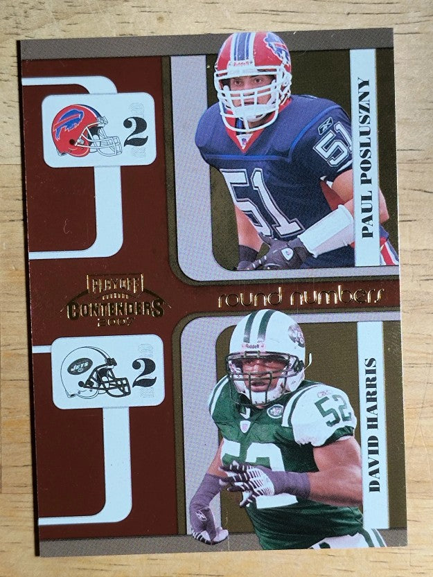 2007 Playoff Contenders Round Numbers #16 Paul Posluszny/David Harris