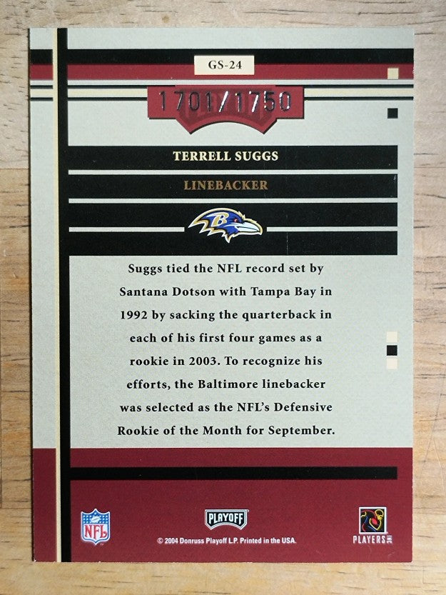2004 Playoff Honors Game Day #GS24 Terrell Suggs