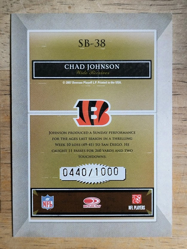 2007 Donruss Classics Sunday's Best Bronze #38 Chad Johnson