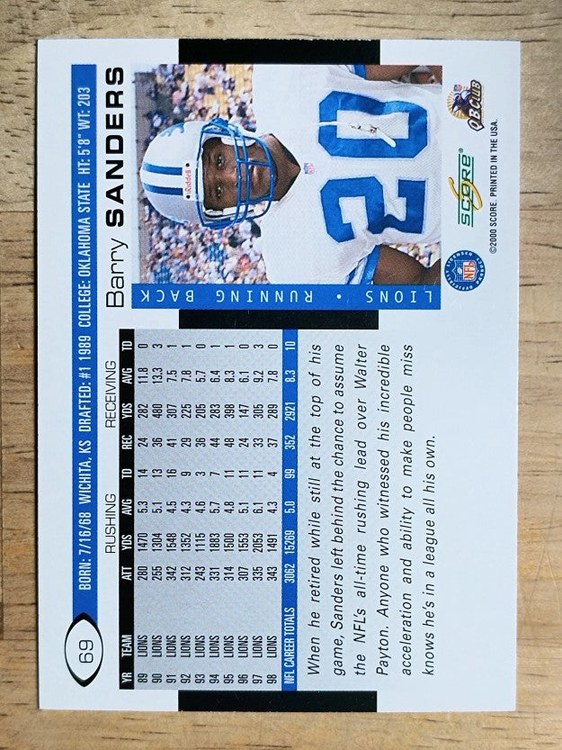 2000 Score #69 Barry Sanders