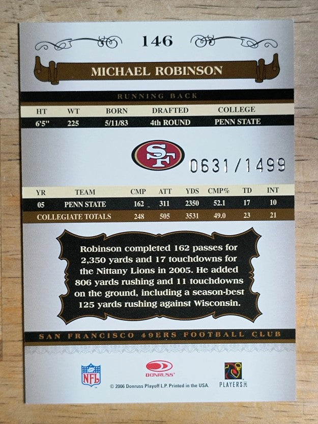 2006 Donruss Classics #146 Michael Robinson/1499 RC